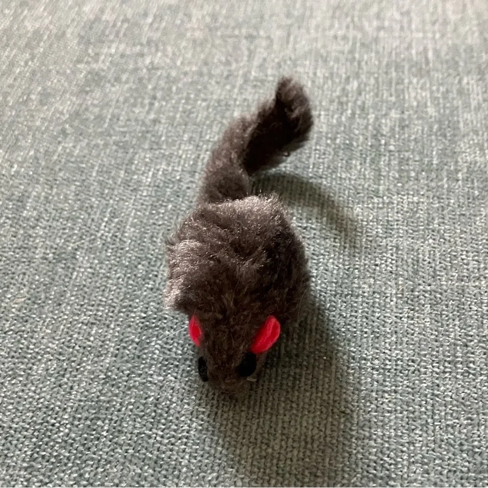 Gently Used Gray Cat Mouse Toy